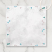 Kleine Snowflake Boys Winter Baby Dusche Geschenkanhänger (Rückseite)