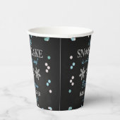 Kleine Snowflake Boys Winter Baby Dusche Pappbecher (Rechts)