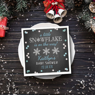 Kleine Snowflake Boys Winter Baby Dusche Serviette