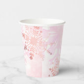 Kleine Snowflake Girl Babydusche Pappbecher (Rechts)