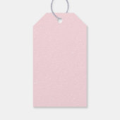 Kleine Snowflake Pink Babydusche Geschenkanhänger (Rückseite)