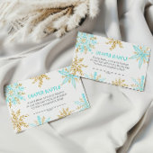 Kleine Snowflake-Windeln-Umschließkarte Begleitkarte