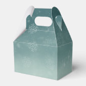 Kleine Snowflake Winter Baby Dusche Geschenkschachtel (Rückseite)