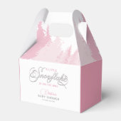 Kleine Snowflake Winter Baby Dusche Geschenkschachtel (Vorderseite)