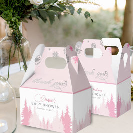 Kleine Snowflake Winter Baby Dusche Geschenkschachtel