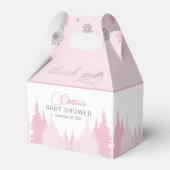 Kleine Snowflake Winter Baby Dusche Geschenkschachtel (Vorderseite)