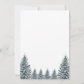 Kleine Snowflake Winter Wonderland Baby Dusche Einladung (Rückseite)