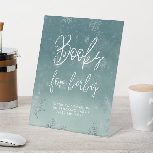 Kleine Snowflakes Baby Duschbücher für Baby Sockelschild (In SItu)