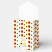 Kleine Sonnenblume 1. Geburtstag Geschenkschachtel (Geöffnet)