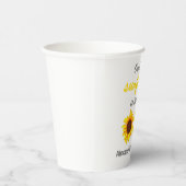 Kleine Sonnenblume 1. Geburtstag Pappbecher (Rechts)