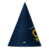 Kleine Sonnenblume 1. Geburtstag Partyhütchen (Links)