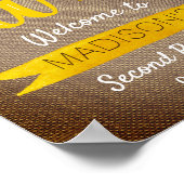 Kleine Sonnenblume 2. Geburtstag Begrüßungszeichen Poster (Ecke)