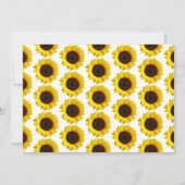 Kleine Sonnenblume 2. Geburtstag Foto Einladung (Rückseite)