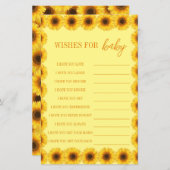 Kleine Sonnenblume Blumenmädchen Erstgeburt (Vorne/Hinten)