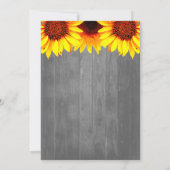 Kleine Sonnenblume Geburtstag Einladung (Rückseite)