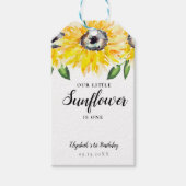 Kleine Sonnenblume Geburtstag Erster Tag Gelb Geschenkanhänger (Vorderseite)