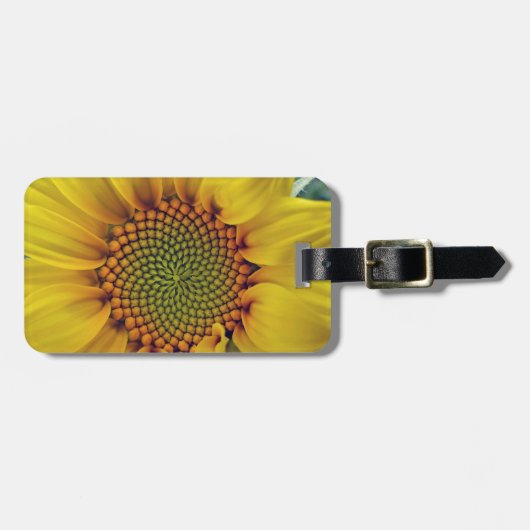 Kleine Sonnenblume Gepäckanhänger (Vorderseite horizontal)