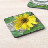 Kleine Sonnenblume Getränkeuntersetzer (Linke Seite)
