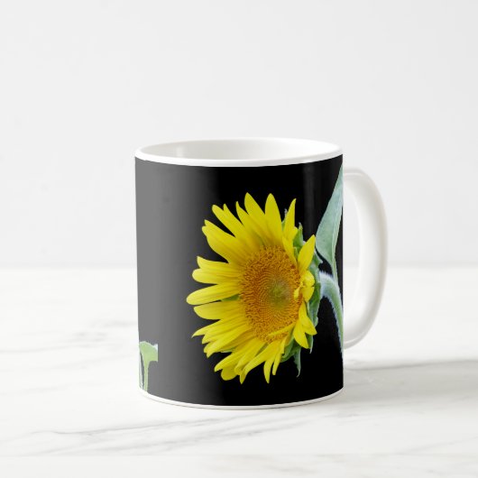 Kleine Sonnenblume Kaffeetasse (VorderseiteRechts)