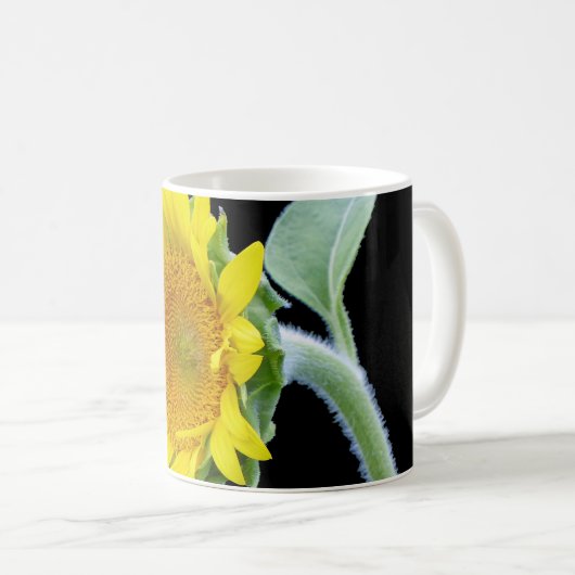 Kleine Sonnenblume Kaffeetasse (VorderseiteRechts)