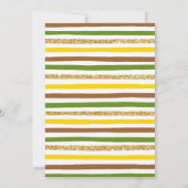 Kleine Sonnenblume Mädchen Erstgeburt Einladung (Rückseite)