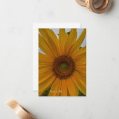 Kleine Sonnenblume Mitteilungskarte (Vorderseite/Rückseite Beispiel)