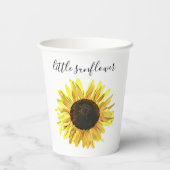 Kleine Sonnenblume Pappbecher (Rückseite)