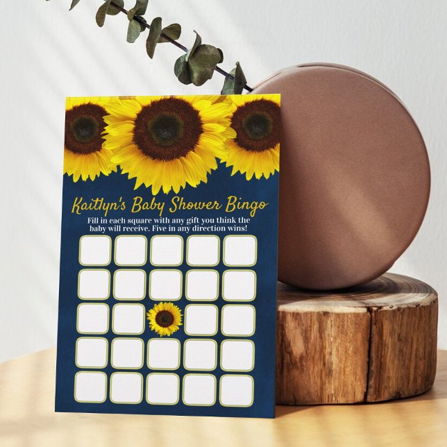 Kleine Sonnenblume unterwegs! Baby Shower Bingo (Von Creator hochgeladen)