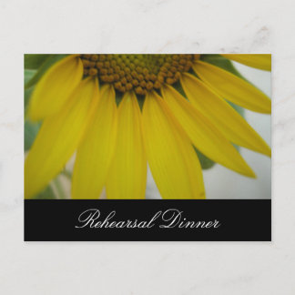 Kleine Sonnenblumen-Hochzeit Postkarte
