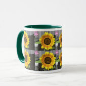 Kleine Sonnenblumen Tasse (Vorderseite Links)