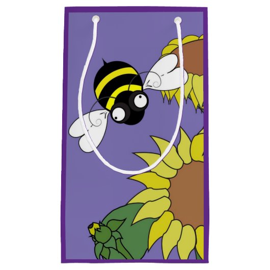 Kleine Sonnenblumenbeutel Kleine Geschenktüte (Vorderseite)