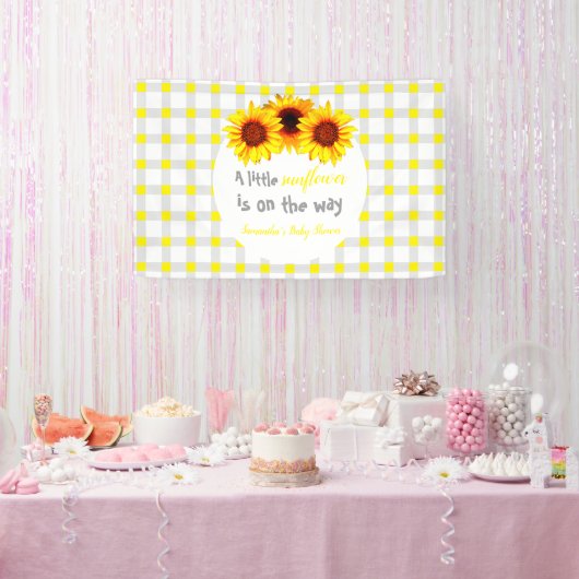 Kleine Sonnenblumendusche Banner (Party)
