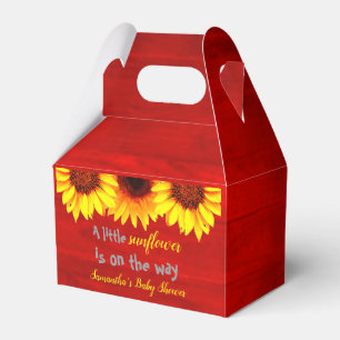 Kleine Sonnenblumendusche Geschenkschachtel