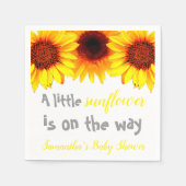 Kleine Sonnenblumendusche Serviette (Vorderseite)