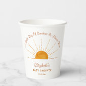 Kleine Sonnendusche Pappbecher (Vorderseite)