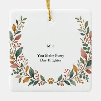 Kleine Sonnenschein Botanische Keramik Quadrate Keramikornament