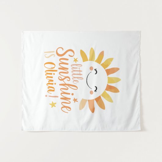 Kleine Sonnenscheinwerfer-Personalisierte Tapestry Wandteppich (Vorderseite (Horizontal))