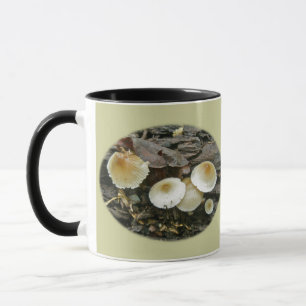 Kleine Sonnenschirme in Pilzen Tasse