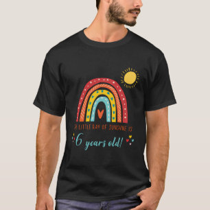 Kleine Sonnenstrahlen 6. Geburtstag Party Fam T-Shirt