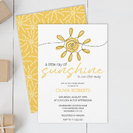 Kleine Sonnenstrahlen Art Sun Baby Dusche Einladung