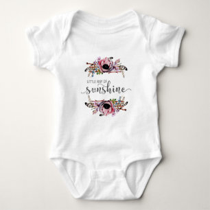 Kleine Sonnenstrahlen Boho Chic Baby Girl Tutu Strampler