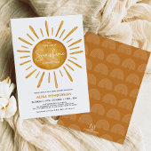 Kleine Sonnenstrahlen | Boho Sun Baby Dusche Einladung