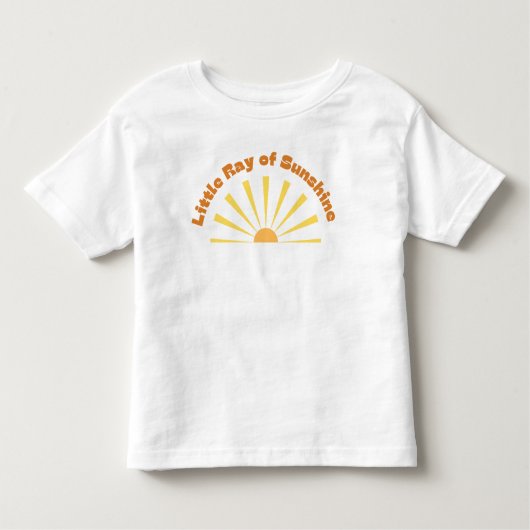 Kleine Sonnenstrahlen | Gelbe Sonne Kleinkind T-shirt (Vorderseite)
