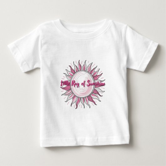 Kleine Sonnenstrahlen (pink) Baby T-shirt (Vorderseite)