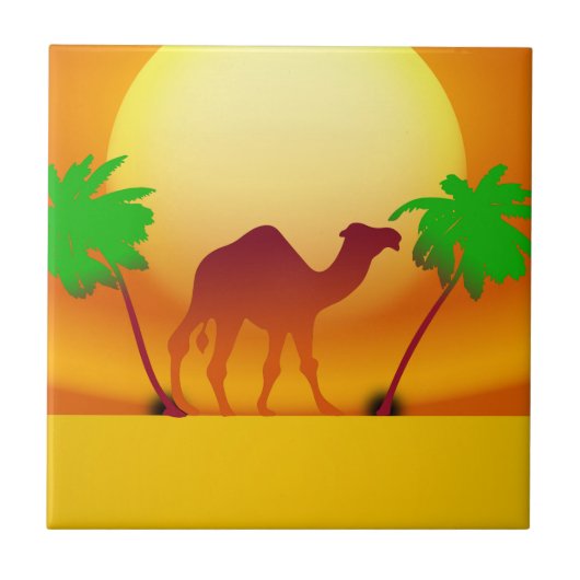 Kleine Sonnenuntergänge (4,25" x 4,25") Keramik Fo Fliese (Vorderseite)