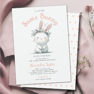 Kleine sonnige Wildblumen Baby Girl Dusche Einladung