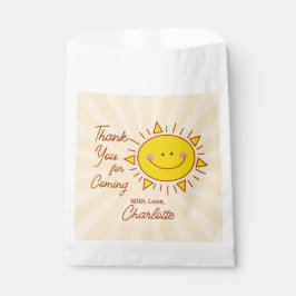 Kleine Sonshine Babydusche Danke, dass ihr gekomme Geschenktütchen