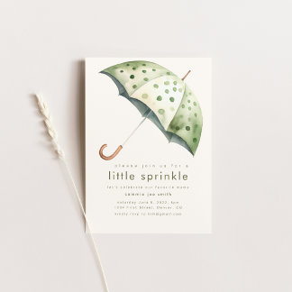 Kleine Sprinkle Babydusche Einladung