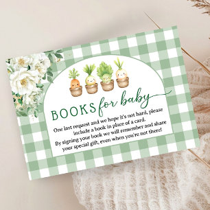 Kleine Spross Baby Shower Bücher für Baby Begleitkarte