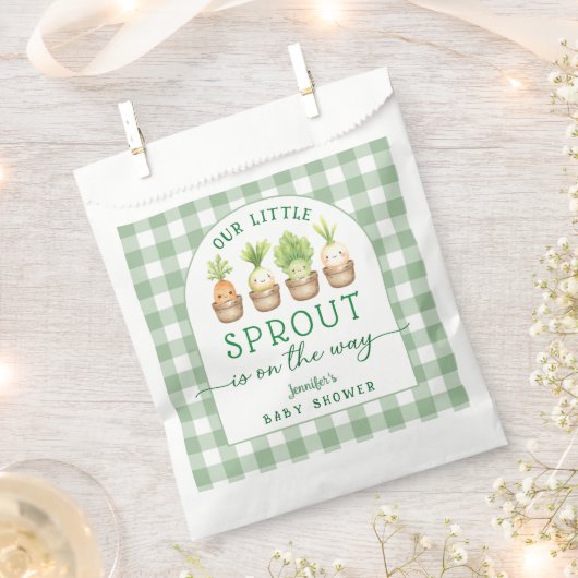 Kleine Spross Baby Shower Geschenktütchen (Ausgeschnitten)